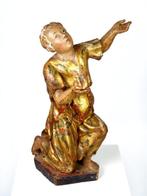 Sculpture, Angel - 27 cm - Tilleul, Antiek en Kunst, Kunst | Niet-Westerse kunst