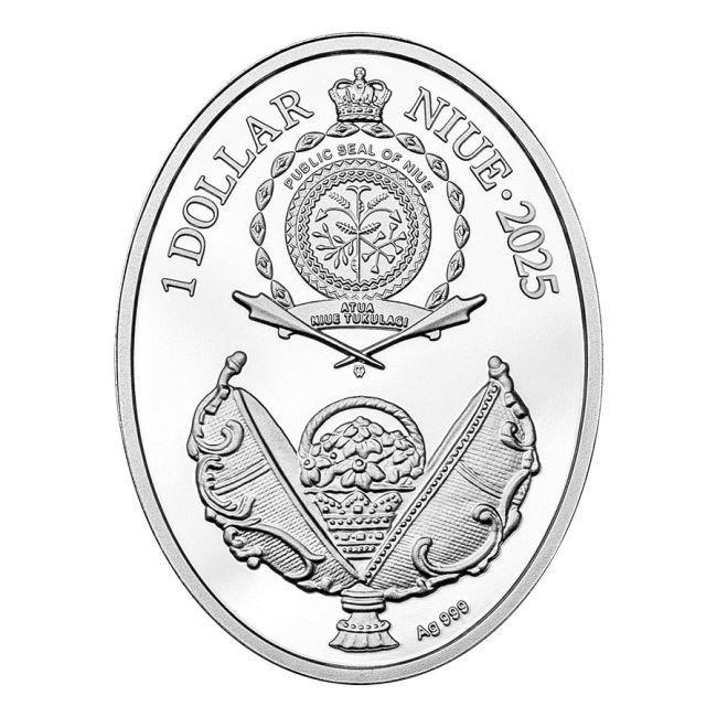 Niue. 1 Dollar 2025 $1 NZD Niue Happy Easter Egg Proof, Postzegels en Munten, Munten | Europa | Niet-Euromunten