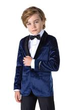 Donkerblauwe Velvet Blazer Jongen OppoSuits, Kinderen en Baby's, Nieuw, Verzenden