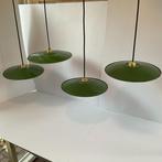 Four enameled Hanging Lamps for Industrial and Vintage, Antiek en Kunst