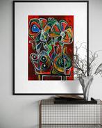 Simeon Gonzales - Flores del Bosque (NO RESERVE PRICE), Antiek en Kunst, Kunst | Schilderijen | Modern