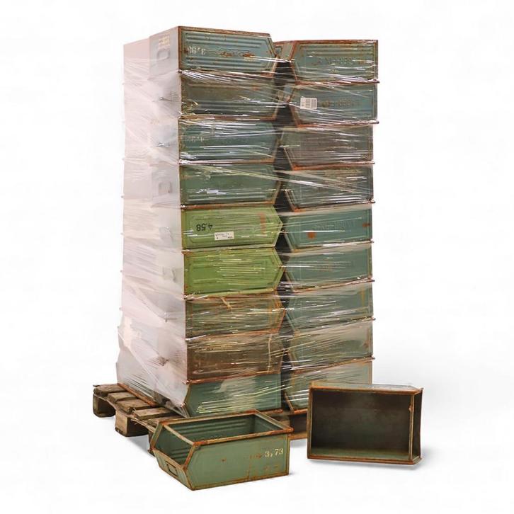 Gebruikte Magazijnbak staal palletaanbieding met, Zakelijke goederen, Kantoor en Winkelinrichting | Magazijn, Stelling en Opslag