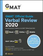 GMAT Official Guide 2020 Verbal Review 9781119576112, Livres, Gmac (Graduate Management Admission Council), Verzenden