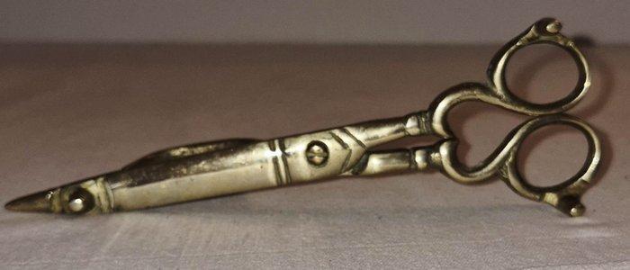 Ciseaux - Laiton - Raro Smoccolatoio 1890, Antiek en Kunst, Antiek | Overige Antiek