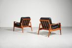 Niels Eilersen - Illum Wikkelso - Fauteuil (2) - Teak, Leder