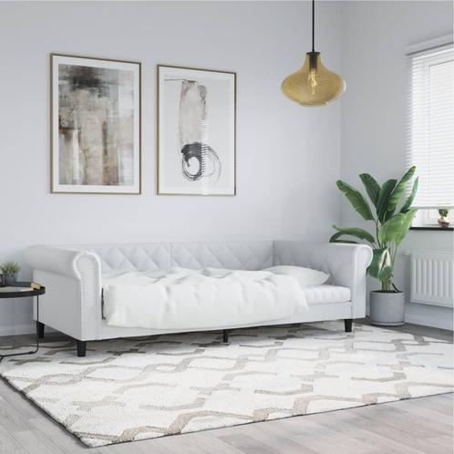 vidaXL Slaapbank 90x200 cm kunstleer wit, Huis en Inrichting, Slaapkamer | Bedden, Nieuw, Verzenden