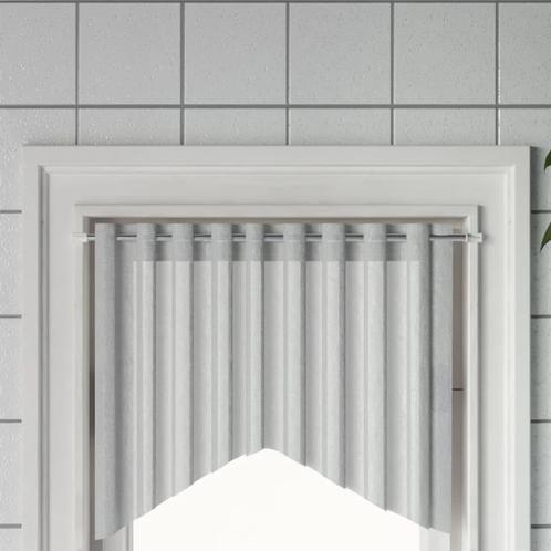 vidaXL Tringles à rideau 2 pcs blanc et argenté 40-60 cm, Maison & Meubles, Ameublement | Rideaux & Stores à lamelles, Neuf, Envoi