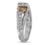 Bague - 18 carats Bague en or blanc 18 carats avec diamant, Bijoux, Sacs & Beauté, Bagues