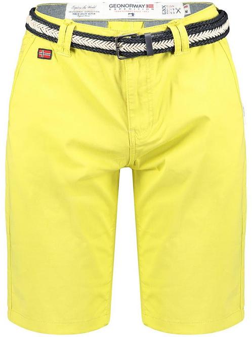 Geographical Norway Chino Bermuda Pablito Citron, Vêtements | Hommes, Pantalons, Envoi