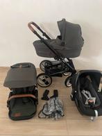 Mutsy nio 4 Green 3-in-1 kinderwagen Compleet, Zo goed als nieuw, Mutsy, Verstelbare duwstang, Ophalen