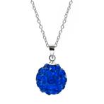 Fako Bijoux® - Ketting - Disco Dots - Hanger - Donkerblauw, Verzenden, Nieuw