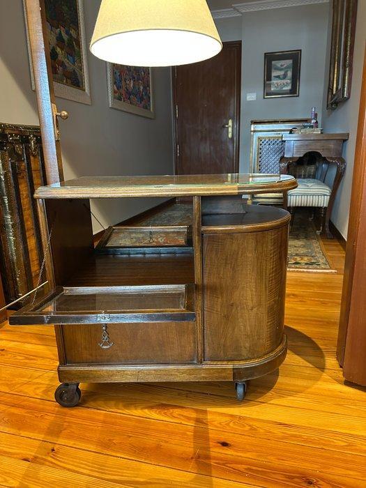 Meuble dappui - Hout, Glas, Messing, Antiquités & Art, Curiosités & Brocante