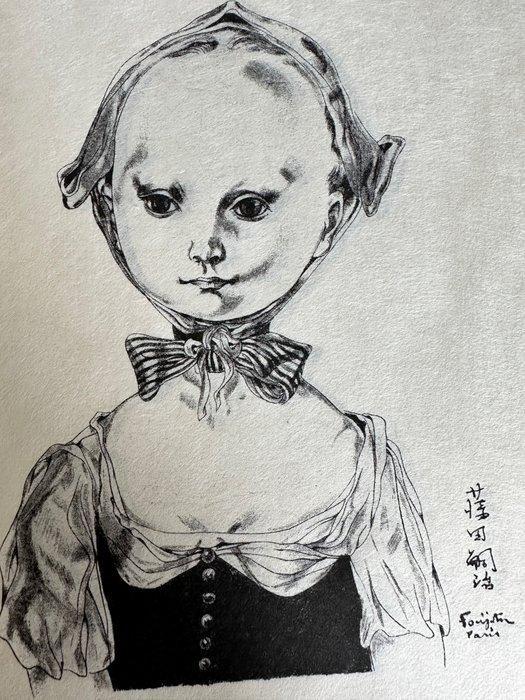 Foujita Tsuguharu Léonard (1886 - 1968) - Jeune fille, Antiquités & Art, Antiquités | Autres Antiquités