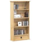 vidaXL Cd-kast Corona 52x17,5x103 cm massief grenenhout, Huis en Inrichting, Verzenden, Nieuw