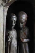 Sculpture, Afrikaanse Kerstgroep - 20 cm - Bois