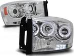 Koplampen dual halo rims DODGE RAM 06-08 ANGEL EYES CHROOM, Ophalen of Verzenden, Nieuw