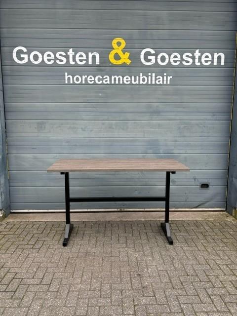 Gebruikte Bartafel (280x90cm) - T1368- Vintage/Café, Huis en Inrichting, Tafels | Eettafels, Ophalen