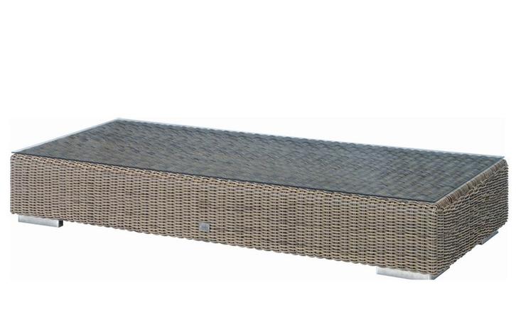 4 Seasons Outdoor Kingston loungetafel met glasplaat 180 x, Tuin en Terras, Tuinsets en Loungesets