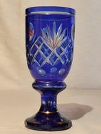 Bécher - Cristal - Bleu cobalt ancien, Antiquités & Art