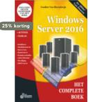 Het complete boek windows server / 2016 / Het complete boek, Boeken, Verzenden, Zo goed als nieuw, Van Bleyenbergh