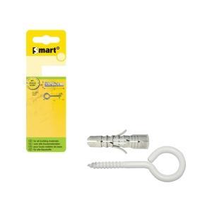 Pgb smart plug + schroefoog 8x40 wit/4st