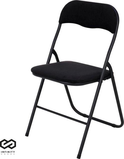 Tweedekans | Infinity Goods Klapstoel - Vouwstoel - Fluweel, Huis en Inrichting, Stoelen, Ophalen of Verzenden