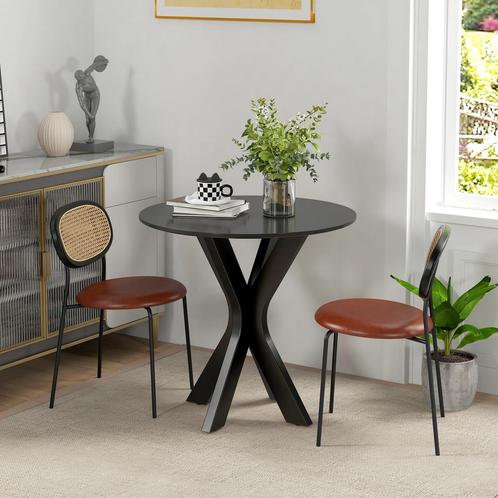 Eettafel - Stijlvol - Geschikt voor 2 personen - Zwart, Huis en Inrichting, Tafels | Eettafels, Nieuw, Ophalen of Verzenden