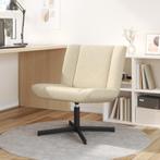 vidaXL Draastoel in Crème Stof, Huis en Inrichting, Stoelen, Verzenden, Nieuw