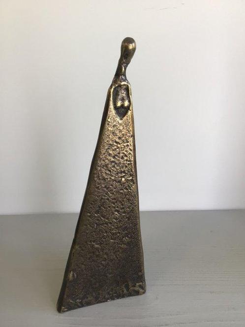 sculptuur, “ Sisters “ Sydney Kumalo - 21 cm - Brons, Antiek en Kunst, Curiosa en Brocante