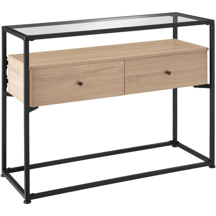 tectake Consoletafel Reading 101,5x41,5x80,5cm - Industrieel, Huis en Inrichting, Tafels | Bijzettafels, Verzenden