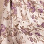 BA111 - Raro Damast Italiaans Textiel – Bloemachtig - Ivoor,