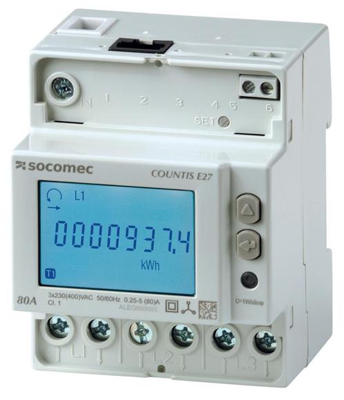Socomec COUNTIS Elektriciteitsmeter - 48503054, Doe-het-zelf en Bouw, Elektriciteit en Kabels, Verzenden