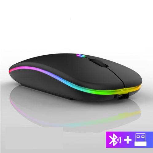 Draadloze RGB Muis - 2.4GHz / 1600DPI / Optisch /, Computers en Software, Muizen, Nieuw, Verzenden