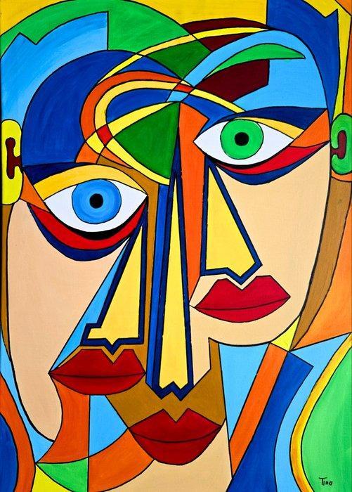 Tina Art - Ex boyfriends, Antiek en Kunst, Kunst | Schilderijen | Modern