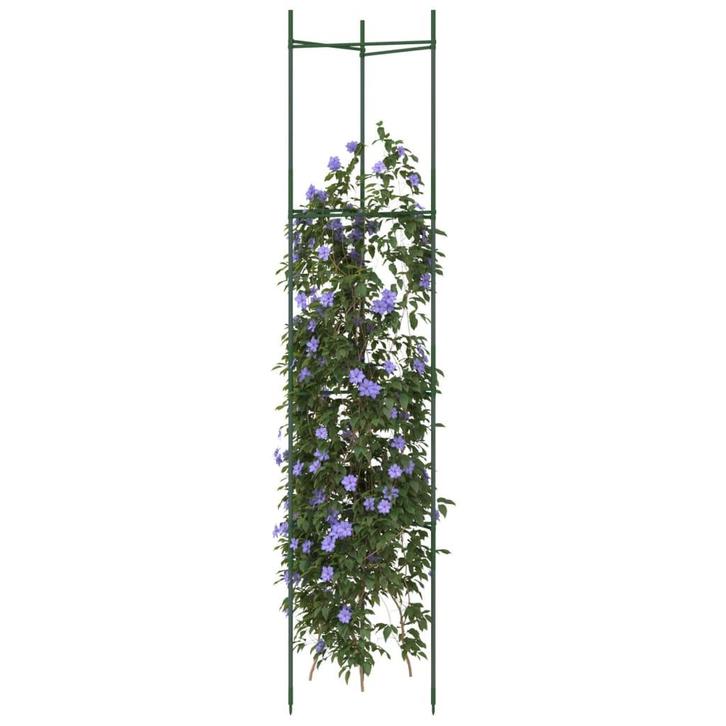 vidaXL Tomatenkooi 2 st 154 cm staal en polypropeen, Tuin en Terras, Bloembakken en Plantenbakken, Nieuw, Verzenden