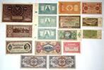 Wereld. - 16 banknotes - various dates (Zonder Minimumprijs), Postzegels en Munten