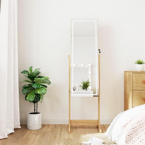 vidaXL Sieradenkast met spiegel en LED-verlichting, Huis en Inrichting, Woonaccessoires | Spiegels, Nieuw, Verzenden