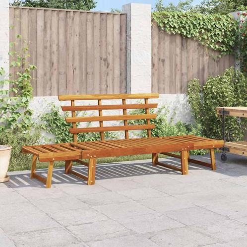 vidaXL Tuinbank 2-in-1 190 cm massief acaciahout, Tuin en Terras, Tuinsets en Loungesets, Nieuw, Verzenden