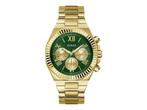 GUESS Equity GW0703G2 - Dameshorloge - 44 MM - Goud Groen, Verzenden, Zo goed als nieuw, Guess