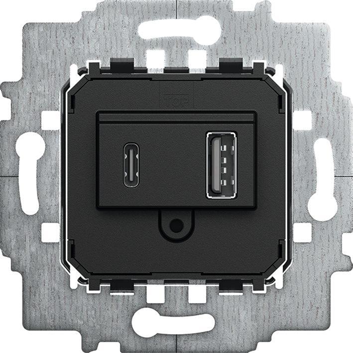 ABB Busch-Jaeger 6475U USB-A And USB-C Power Socket Adapter, Bricolage & Construction, Électricité & Câbles, Envoi