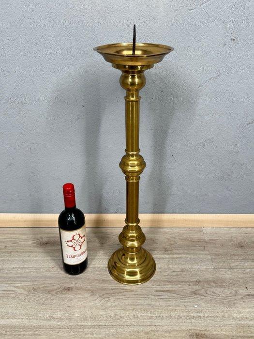 Messing kerkkandelaar - 63 cm - Kandelaar - Messing, Antiek en Kunst, Kunst | Niet-Westerse kunst