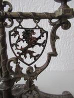 Kandelaar Antieke ijzeren kandelaar met opschrift Carpe Diem, Antiek en Kunst