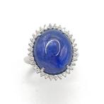 Statement ring Witgoud Saffier