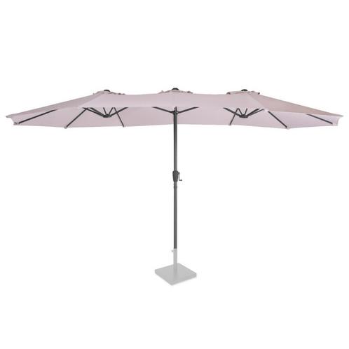Parasol Iseo - 460x270cm - Premium parasol | Beige, Tuin en Terras, Parasols, Nieuw, Verzenden