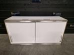 Wandkast | 2 schuifdeuren | RVS met trespa | wit | 120 cm, Gebruikt