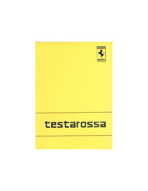 1988 FERRARI TESTAROSSA INSTRUCTIEBOEKJE 496/88, Auto diversen, Handleidingen en Instructieboekjes, Ophalen of Verzenden