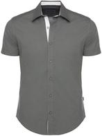 Grijs Overhemd Korte Mouw Met Stretch Carisma 9102, Vêtements | Hommes, T-shirts, Verzenden