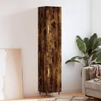 vidaXL Hoge kast 34,5x34x180 cm bewerkt hout gerookt, Maison & Meubles, Armoires | Dressoirs, Verzenden
