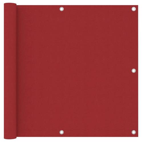 vidaXL Écran de balcon Rouge 90x500 cm Tissu Oxford, Jardin & Terrasse, Parasols, Neuf, Envoi
