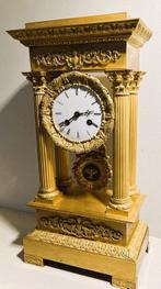 Portico klok - - Verguld brons - 1850-1900, Antiek en Kunst